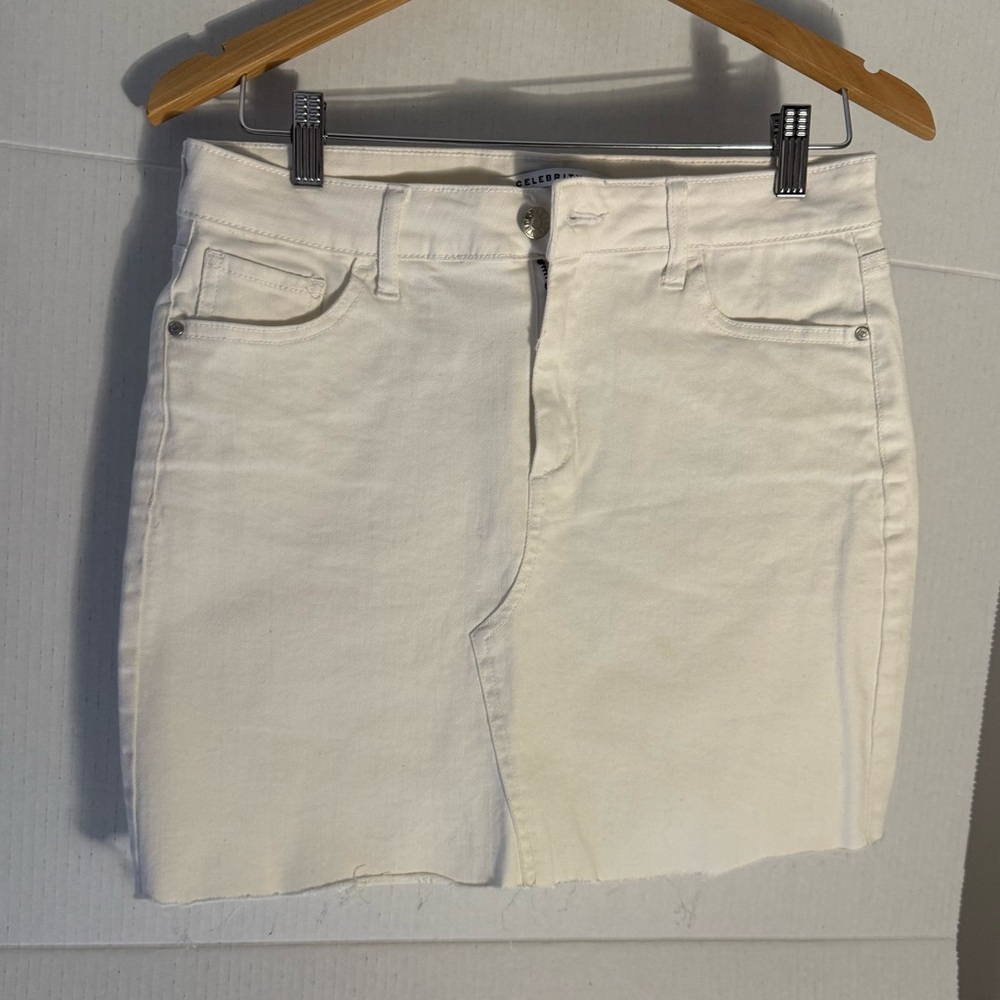 White Denim Mini